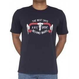 Camiseta Cycology Best Days Behind Bars Road Hombre corta