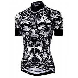 Maillot Cycology Velo Tattoo Mujer Corto