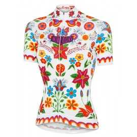 Maillot Cycology Frida Blanco Mujer Corto